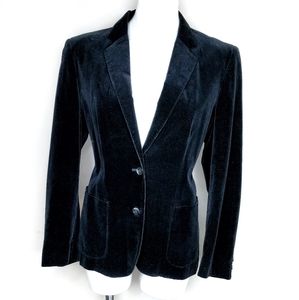 TU B Altman black vintage blazer velvet look s